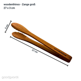 Küchen-Zange groß Handmade aus Teak Wurzel-Holz nachhaltig Woodenthinxx