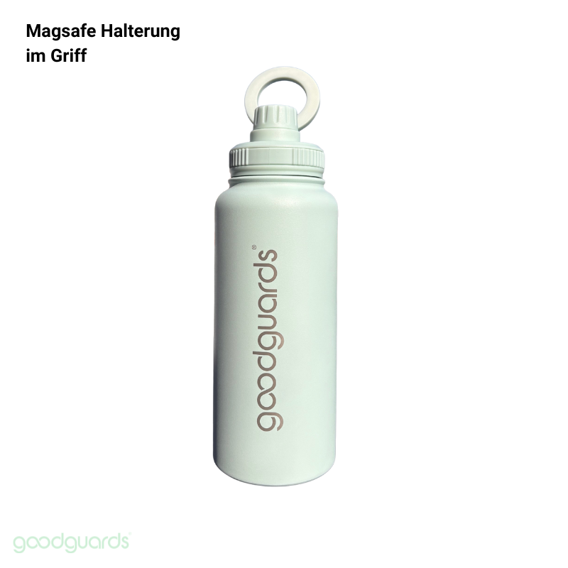 Goodbottle Big Thermosflasche 0,95 L mit magnetischer Handy-Halterung