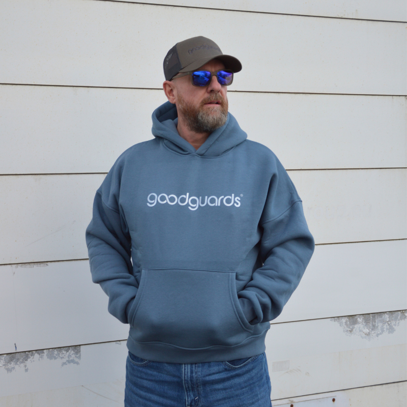 Goodhood Oversized Hoodie stormy-silver unisex Kapuzenpullover