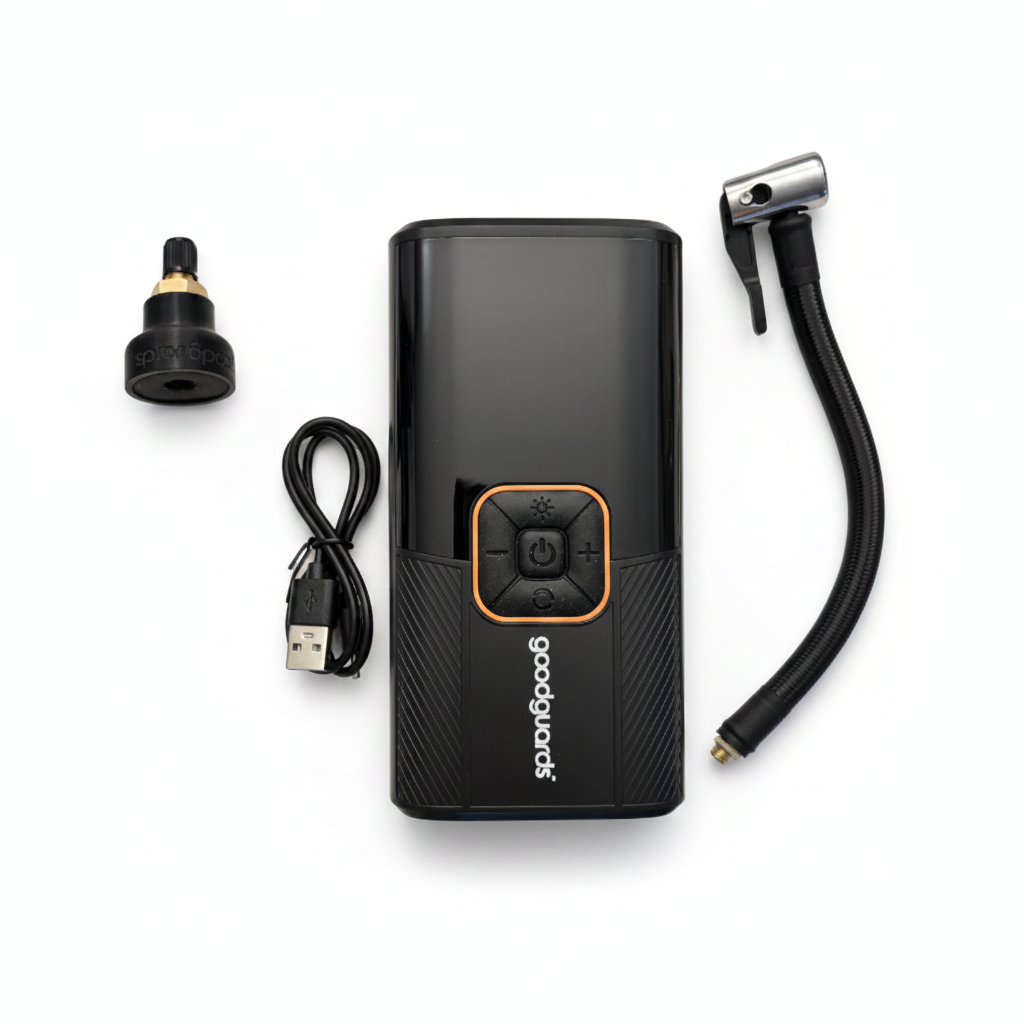 Frostguard Komplettset: Das All-in-One Winterfest-Paket - Ausblasventil mit Akku-Pumpe zur Systementwässerung