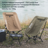 Defthike Free Lounge Chair - faltbarer, ultraleichter Campingstuhl
