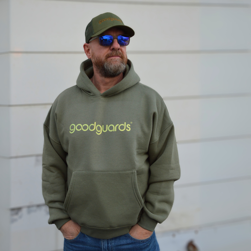 Goodhood Oversized Hoodie olive-lime unisex Kapuzenpullover