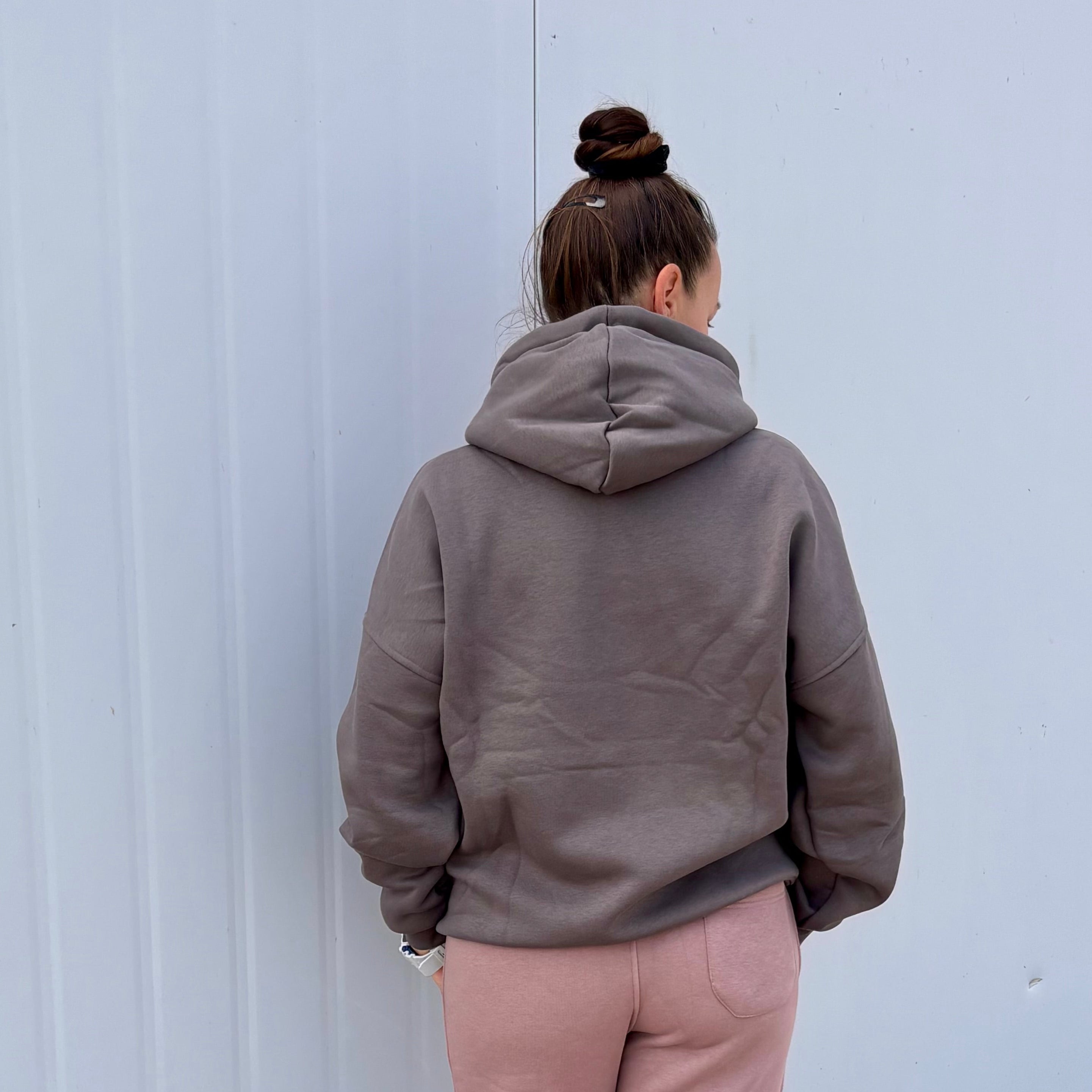 Goodhood Oversized Hoodie antrazit-silver unisex Kapuzenpullover
