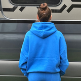 Goodhood Oversized G Hoodie lapis-pink Kapuzenpullover