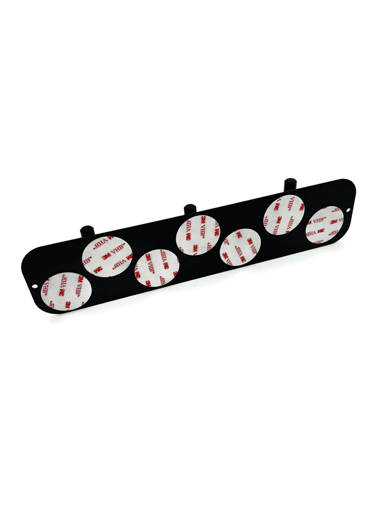 STYYL - 3er Garderobenleiste aus Edelstahl-Magnettafel und 3 Stück Magnethaken „Black Edition“