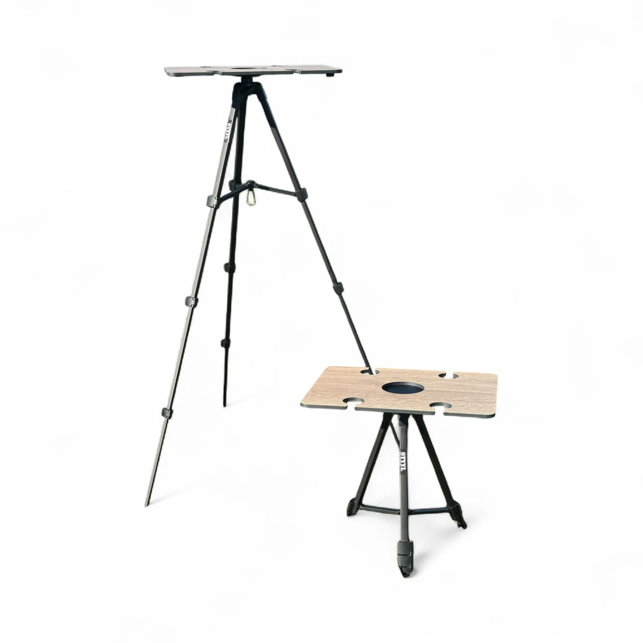 STYYL - TuttY-HolztablettY – der elegante Magnet-Beistelltisch mit Weinhalter in edler Eichenoptik